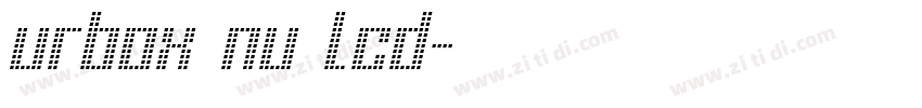 urbox nu lcd字体转换